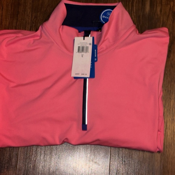 Pink Quarter-Zip Women's Sweatshirt - Picture 2 of 8